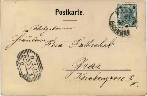 Künstlerkarte H. Gassner - Tiroler Rebenblut -447974