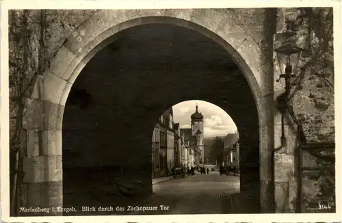 Marienberg - Blick durchs Zschopauer Tor -448442