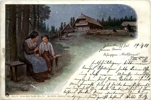 Künstlerkarte E. Döcker - Schwarzwald -468680