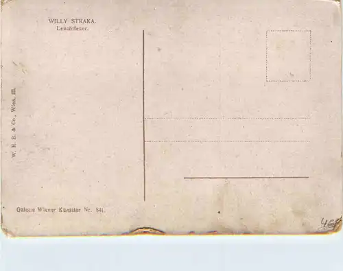 Künstlerkarte Willy Straka - Leuchtfeuer -468700