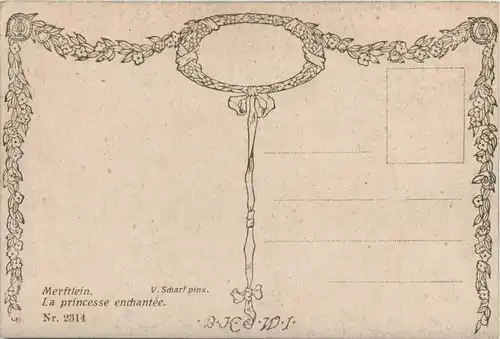 Künstlerkarte V. Scharf -468760