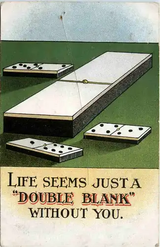 Humor - Domino - Life seems just a Double Blank -467684