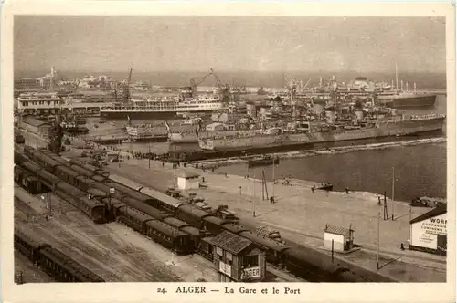 Alger - La Gare et le Port -469448