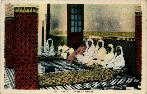 Maroc - Groupe de notables -434366