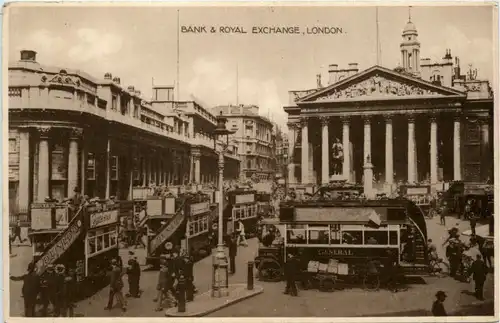 London - Bank and Royal Exchange -469758