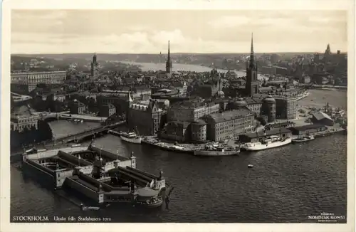 Stockholm - Utsigt fran Stadshusets torn -469514