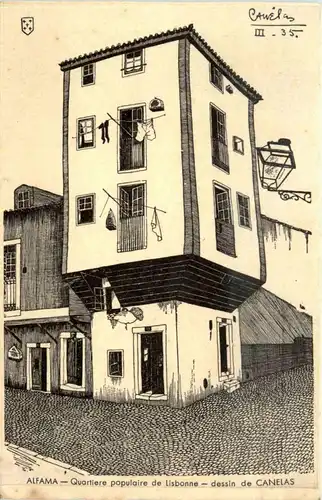 Alfama - Lisboa - dessin de Canelas -434606
