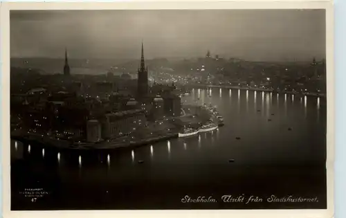 Stockholm - Utsigt fran Stadshustornet -469520