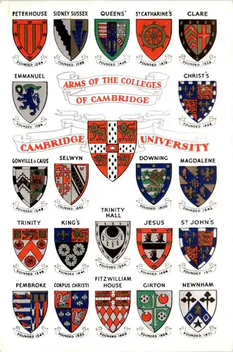 Arms of the Colleges of Cambridge -470092