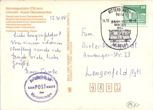 Schmalspurbahn Cranzahl - Oberwiesenthal -471050