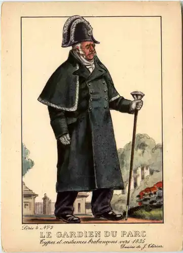 Le Gardien du Parc - Types et costumes brabancons vers 1835 -470174