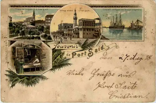 Souvenir de Port Said - Litho -470220