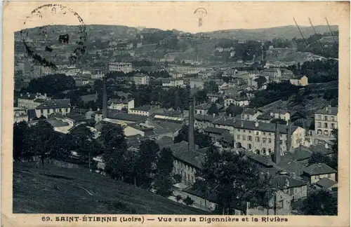Saint-Etienne, Vue sur la Digonniere et la Riviere -365674