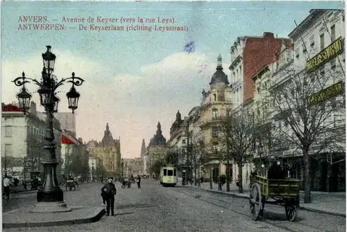 Antwerpen - Avenue de Keyser - Feldpost Bayr. Feld Art. Regiment 21 -470640