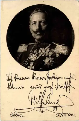 Kaiser Wilhelm II - Feldpost Freiwillige Krankenpflege -470732