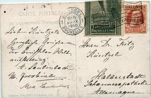 Bruxelles - Exposition de Bruxelles 1910 -470536