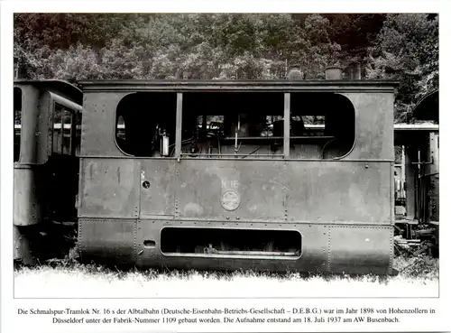 Schmalspur Tramlok Albtalbahn - Eisenbahn -471080