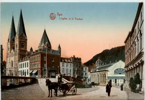 Spa - L Eglise et le Pouhon -471538