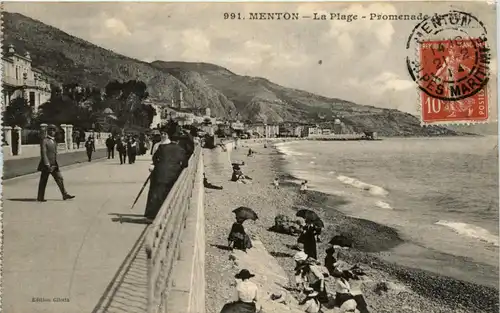 Menton, La Plage - Promenade du Midi -366424