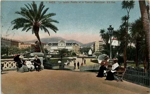 Nice, Le Jardin Public et le Casino Municipal -366504