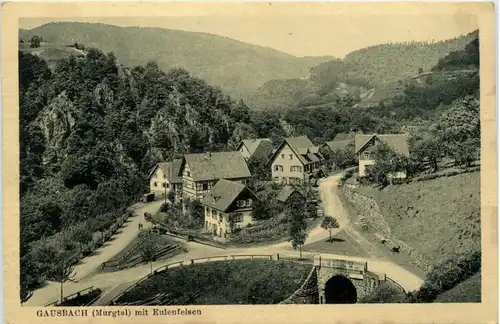 Gausbach Murgtal mit Eulenfelsen - Forbach -472362