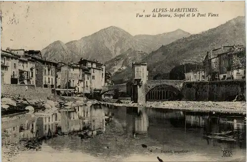 Sospel et le Pont Vieux, Vue sur la Bevera -366704