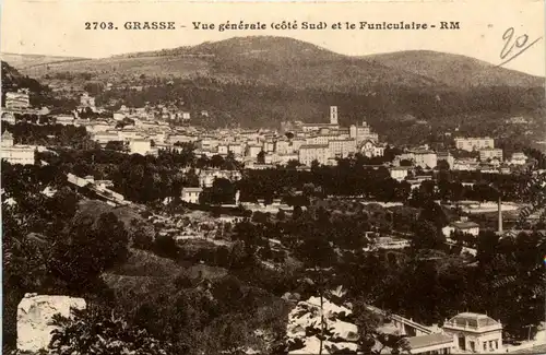 Grasse, Vue generale et le Funiculaire -367004