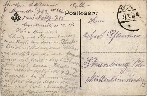 Leuven - Margaretaplaats en Post - Feldpost -471754