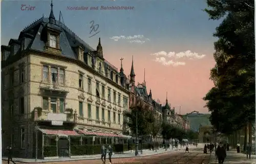 Trier, Nordallee und Bahnhofstrasse -360786