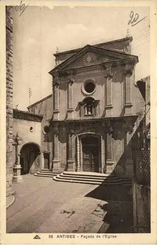 Antibes, Facade de lÈglise -367264
