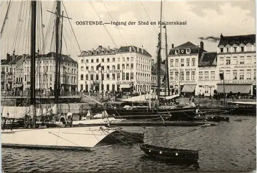 Ostende - Ingang der Stad . Feldpost -470470