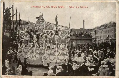 Nice, Carnaval de Nice 1904 - Char du Serail -367604