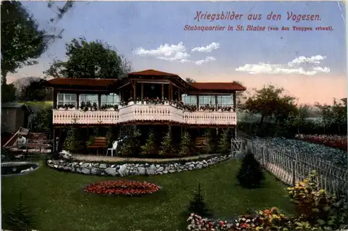 Stabsquartier in den St. Blaise - Feldpost 39. Res. Division -473898