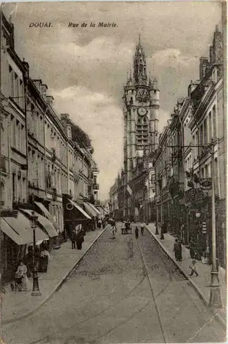 Douai - Rue de la Mairie - Feldpost Lansturm inf Batl Saarlouis -471176