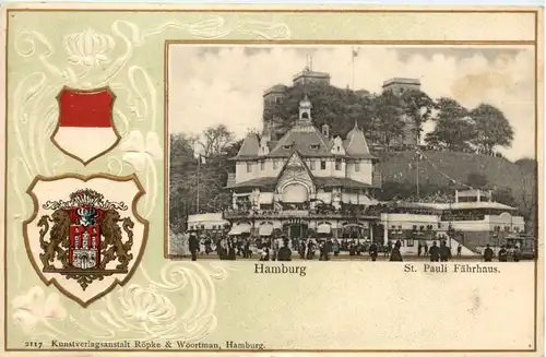 Hamburg - St. Pauli Fährhaus - Litho -472736