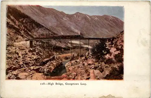 Colorado - Georgetown Loop - High Bridge - Prägekarte -435882