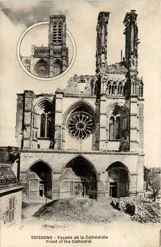 Soissons - Facade de la Cathedrale -473488