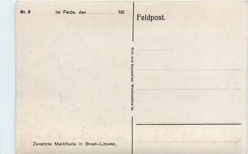 Zerstörte Markthalle in Brest-Litowsk -474818