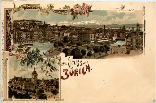 Gruss aus Zürich - Litho -474234