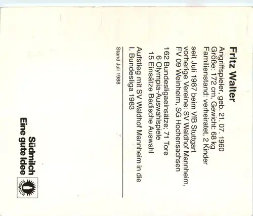 Fritz Walter - VFB Stuttgart -474394