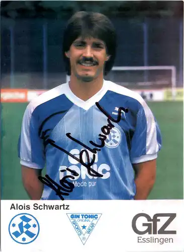 Alois Schwartz - Stuttgarter Kickers mit Autogramm -474348