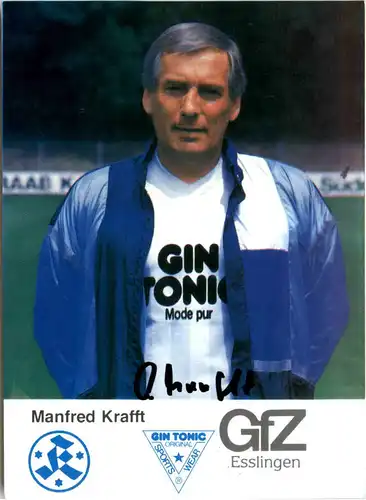 Manfred Krafft - Stuttgarter Kickers mit Autogramm -474356
