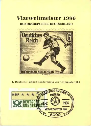 Vizeweltmeister 1986 Deutschland -474404