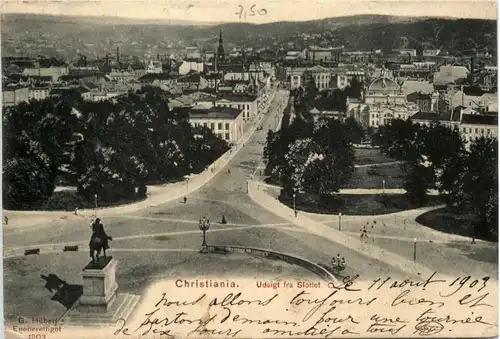 Christiania - Udsigt fra Slottet -475478