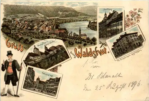 Gruss aus Waldshut- Litho -437176