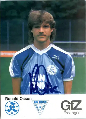 Runald Ossen - Stuttgarter Kickers mit Autogramm -474390