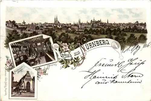 Gruss aus Nürnberg - Litho -437276