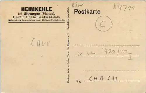 Höhle Heimkehle bei Uftrungen -474490