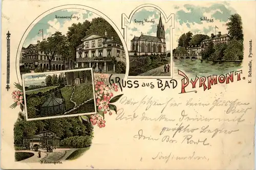 Gruss aus Bad Pyrmont - Litho -437296