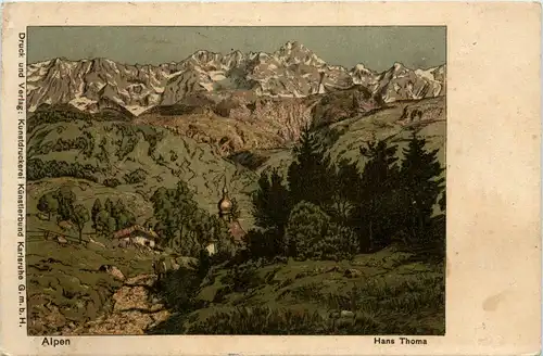 Künstlerkarte Hans Thoma -437336